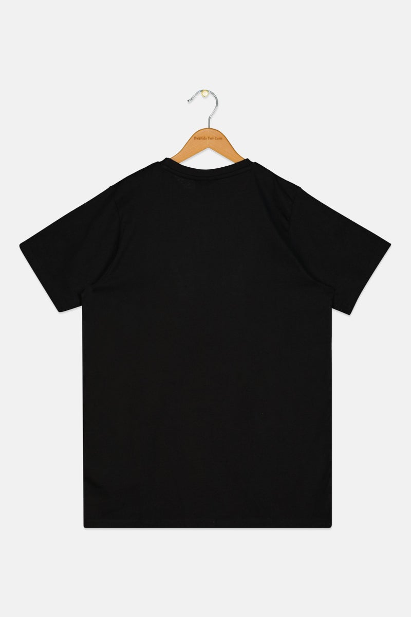 Ellesse Kids Girl Sportswear Fit Short Sleeves Outdoor T-Shirt, Black - Image 2