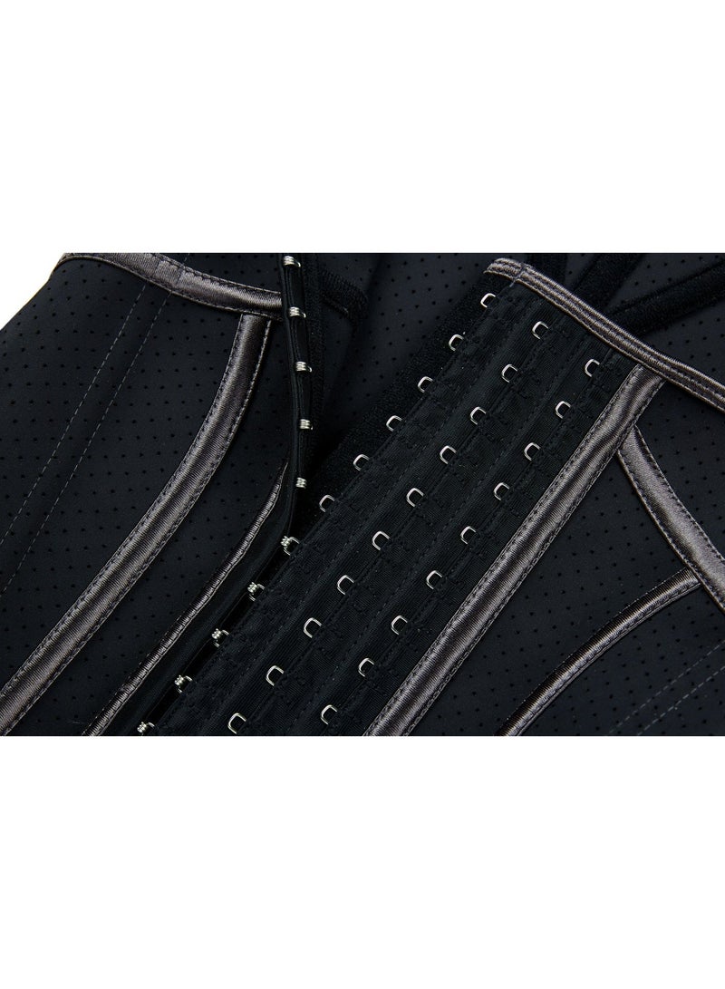 Women Waist Trainer Corset for Tummy Control – Adjustable Steel Boned Body Shaper Belt for Slim Waist & Posture Support (Black) - Image 5