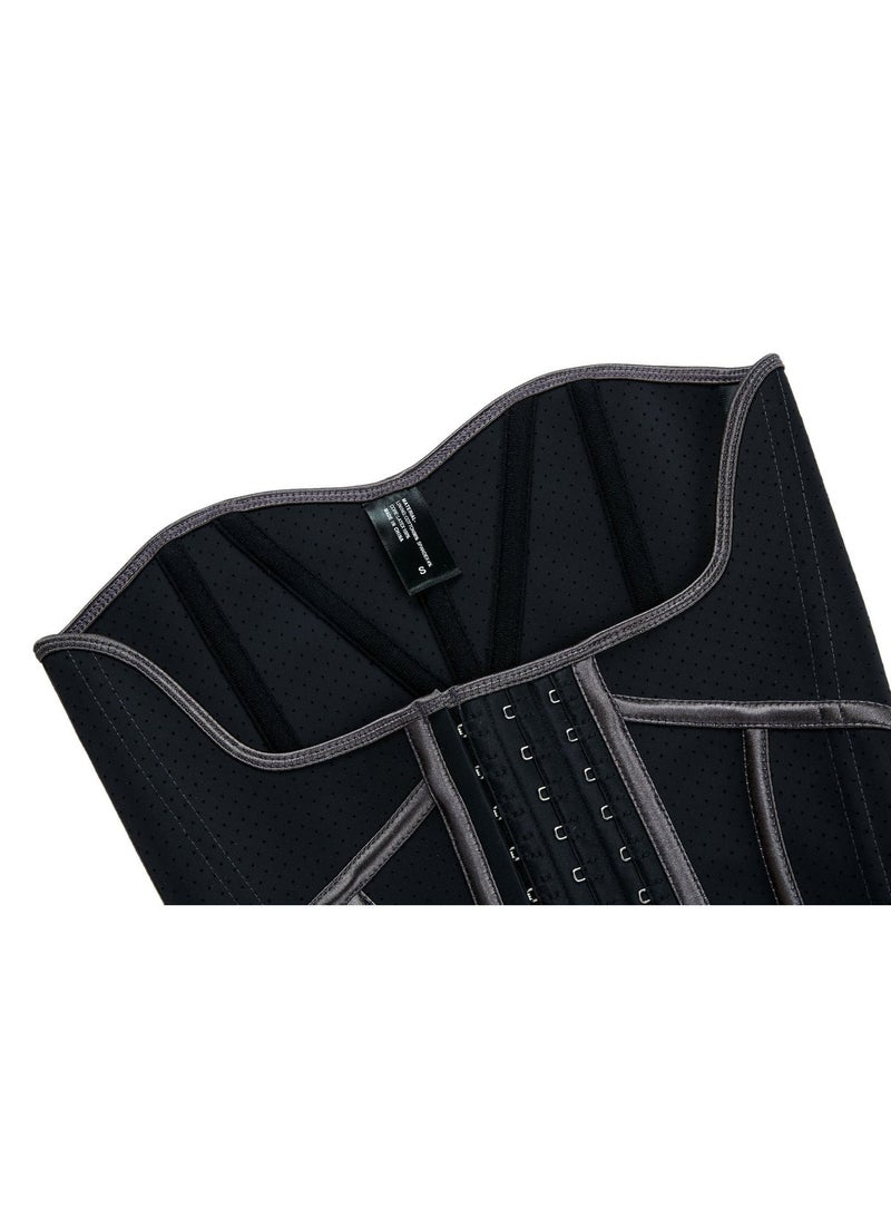 Women Waist Trainer Corset for Tummy Control – Adjustable Steel Boned Body Shaper Belt for Slim Waist & Posture Support (Black) - Image 3