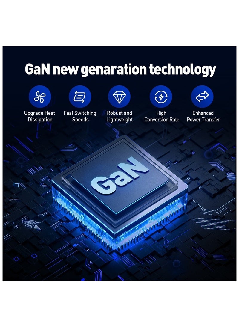 JODA Travel adapter with multiple ports and 20W power, equipped with advanced GaN technology for high performance and lower heat.Includes 2 USB-A ports and 1 USB-C port to charge three devices at the same time.Operates with an input voltage of 100 to 240V, making it ideal for international travel.Equipped with a replaceable 10A fuse for added protection and guaranteed safety. - Image 4