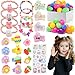 Skirfy Easter for Girls49 PCS Toddlers Kids Toys Age 35EarringsRingsHair ClipPlay Princess Toys for Dress UpEaster Egg Classroom Peizes Birthday Gift - Image 2
