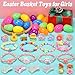 Skirfy Easter for Girls49 PCS Toddlers Kids Toys Age 35EarringsRingsHair ClipPlay Princess Toys for Dress UpEaster Egg Classroom Peizes Birthday Gift - Image 4