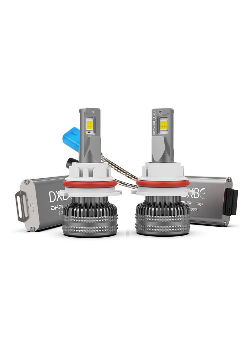 DXB-C 9007/HB5 100W 12.000LM SET 6500K LED Car Headlights 300% Brightness New 6500K Cool White Bulb High Beam and Low Beam - 2 Pcs - Image 2