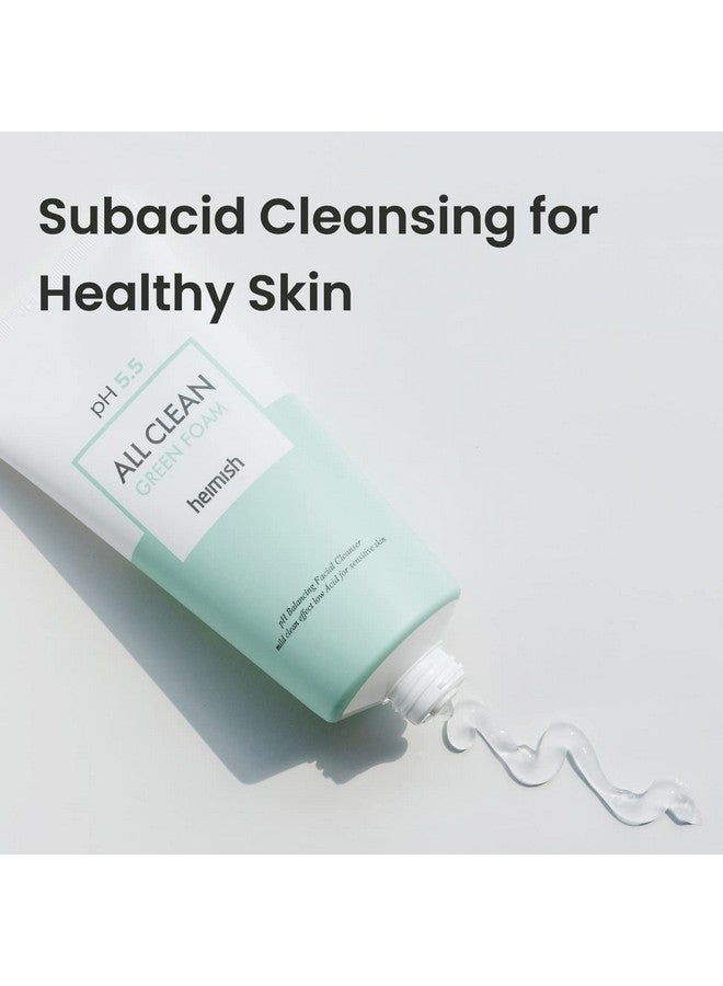 heimish All Clean Green Foam 5.3oz /150g | PH 5.5 balancing Wash & Exfoliating Facial gel Cleanser | Daily Care Cleansings, Sebum control, Acne treatment, Wash for Deep pore cleansing - Image 4