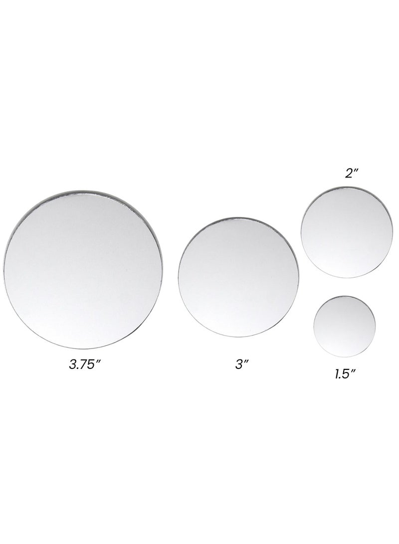 3 اكس ار 3XR 4 قطع مرآة النقطة العمياء العالمية للسيارة، زاوية واسعة، مقاومة للماء، بدون إطار، مقاسين، مرآة محدبة لاصقة للقيادة الآمنة ومساعدة المسار، طراز 2385 - Image 3