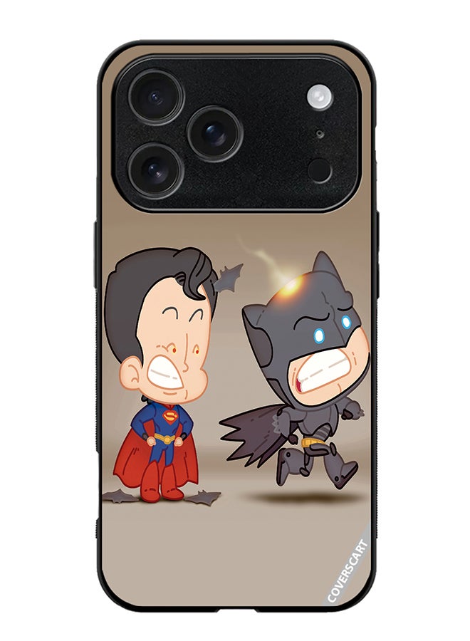 COVERSCART Protective Case Cover For Apple iPhone 17 Pro Max Superman And Batman Design Multicolour