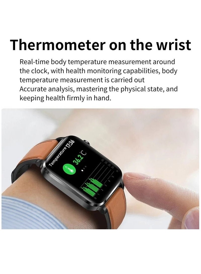 F100 Smart Watch Laser Treatment Body Temperature Accurate SPO2 BP Health Monitoring - Image 5