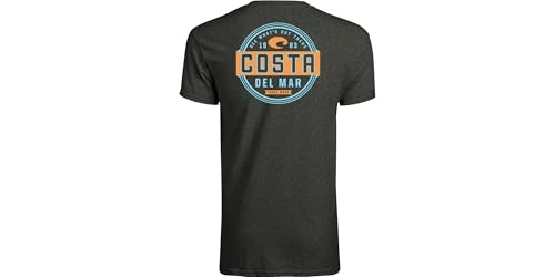 Costa Del Mar Prado Short Sleeve T Shirt, Dark Heather, Medium - Image 3