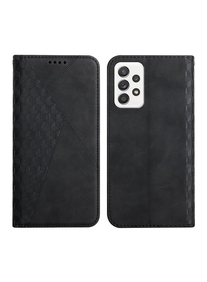 S-TOP Case For Samsung Galaxy A72 5G / 4G Diamond Pattern Splicing Skin Feel Magnetic Horizontal Flip Leather Case with Card Slots & Holder & Wallet - Image 1