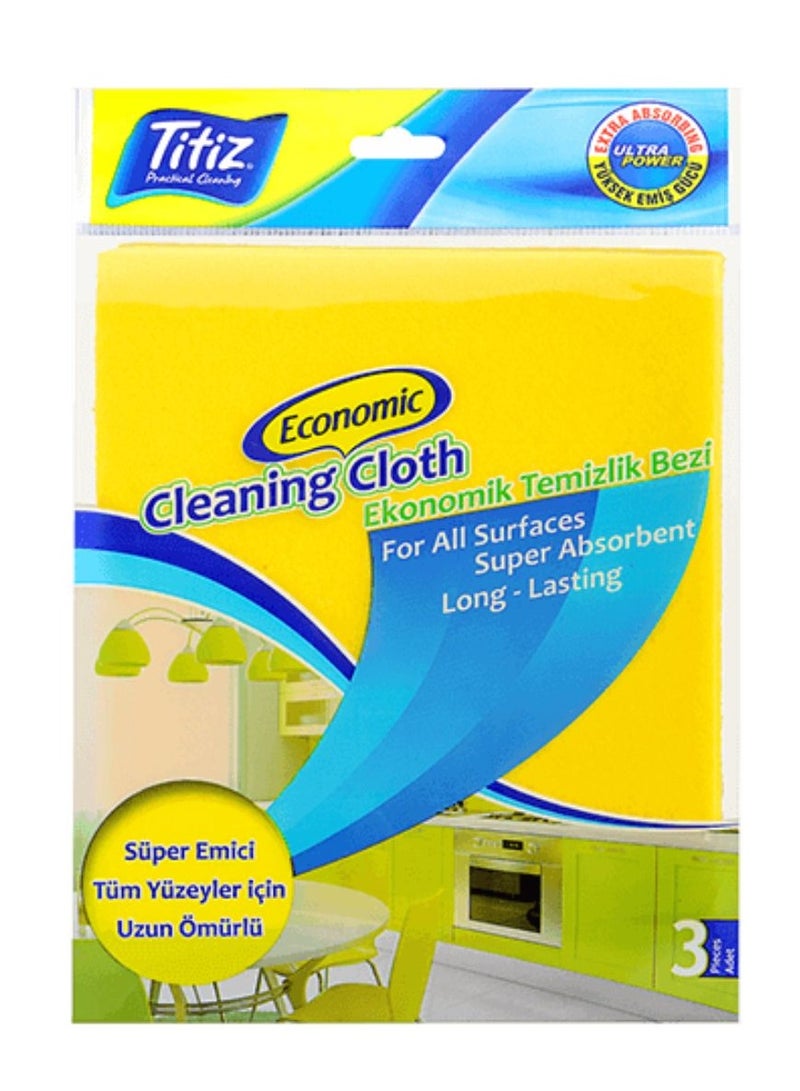 تيتيز طقم قماش للمسح 3 حبة 35x38 سم