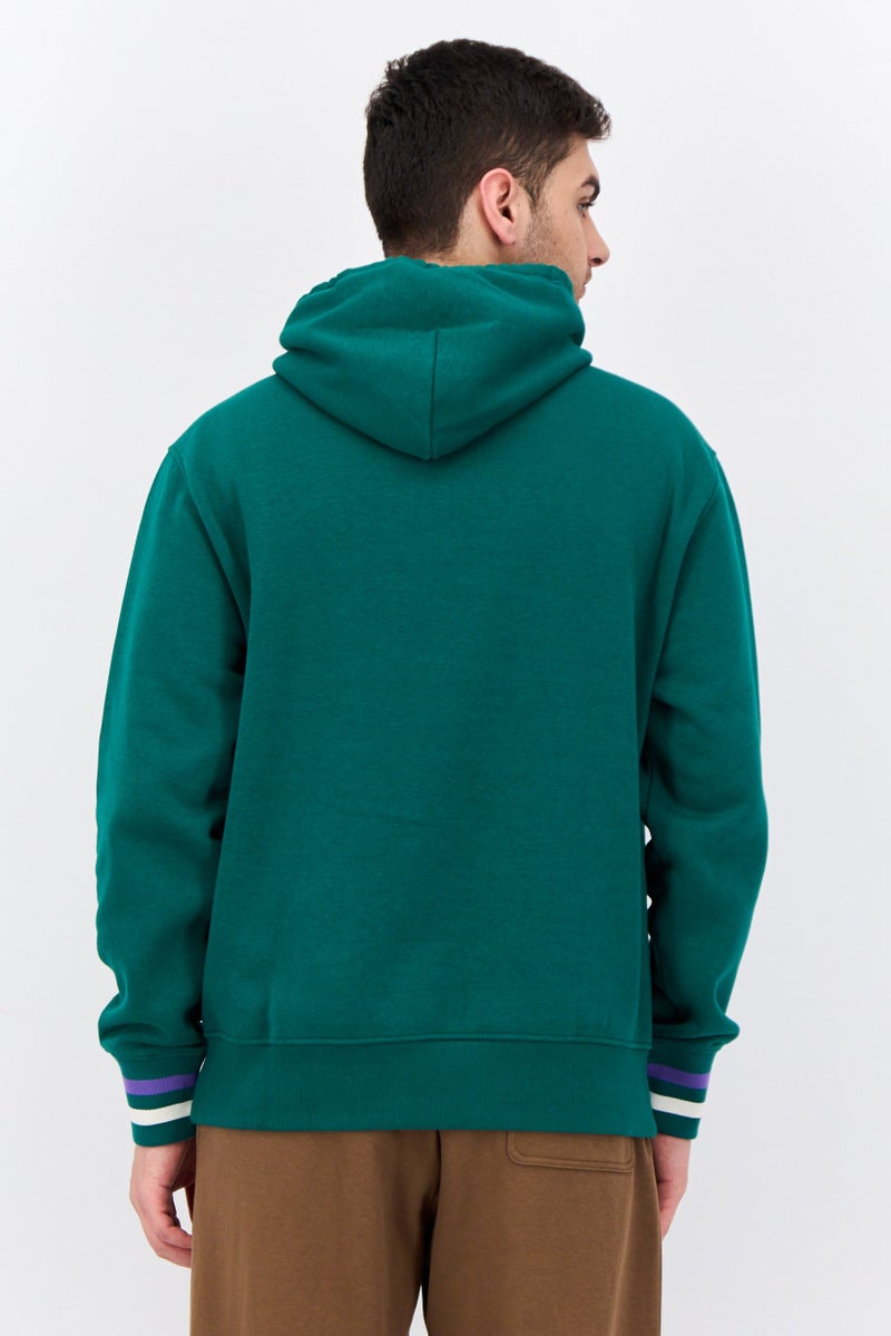 Champion Men Sportswear Fit Long Sleeves Running Sweatshirt, Green  - Image 3