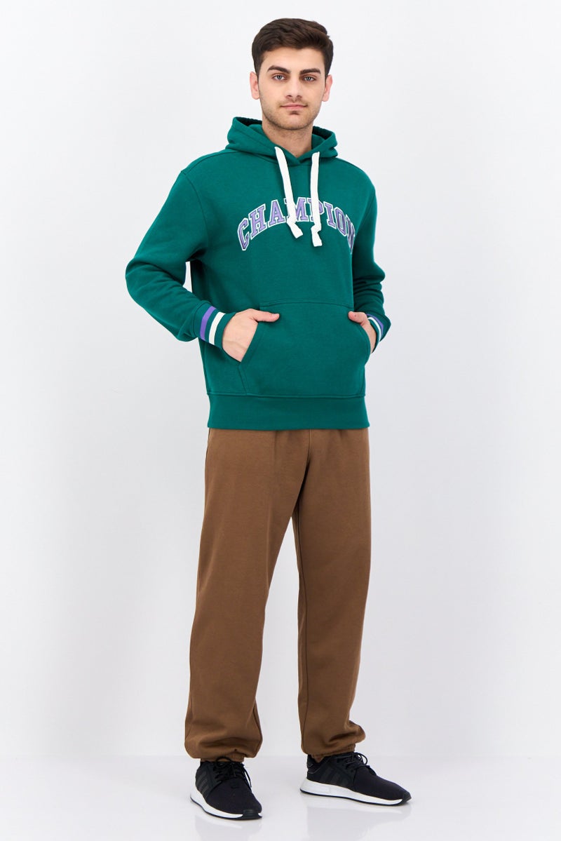 Champion Men Sportswear Fit Long Sleeves Running Sweatshirt, Green  - Image 4