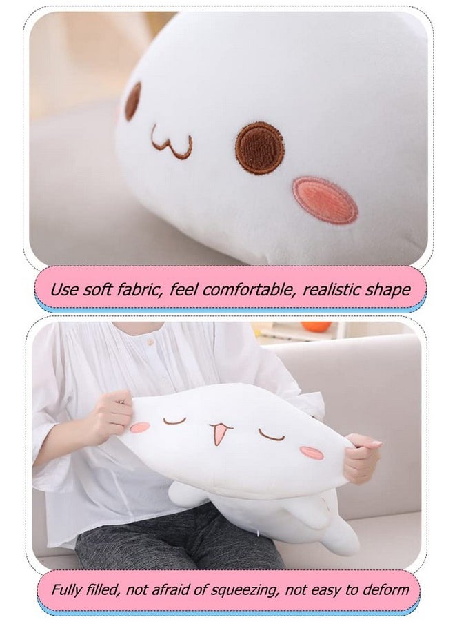 NatureMan Cute Kitten Plush Toy Stuffed Animal Pet Kitty Soft Anime Cat Plush Pillow，Plush Cat Doll Pillow Toys Children'S (White)  - Image 3