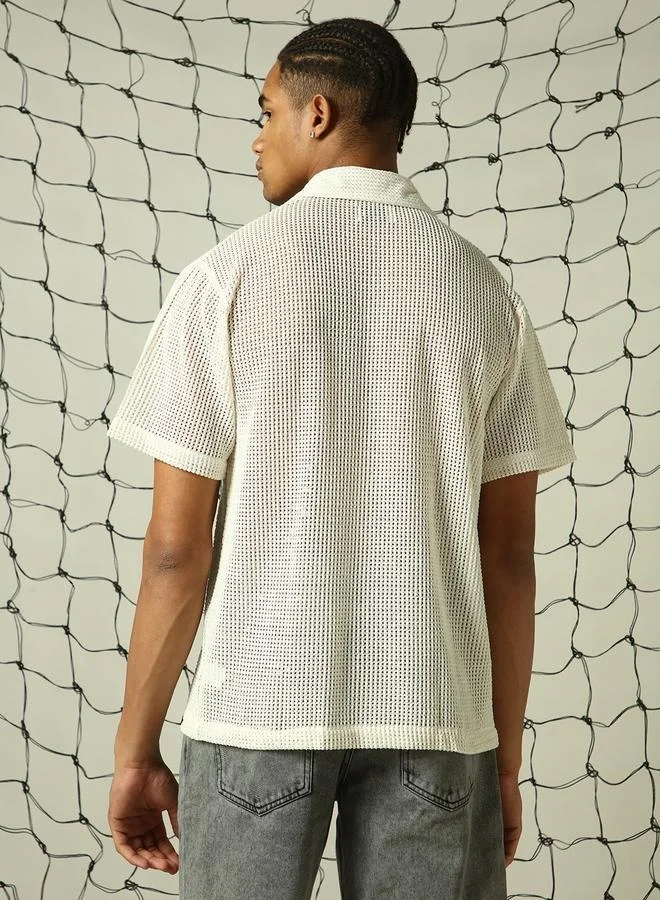 Hubberholme Off-White Shirt for Men, Stylish Essentials