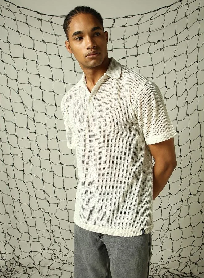 Hubberholme Off-White Shirt for Men, Stylish Essentials