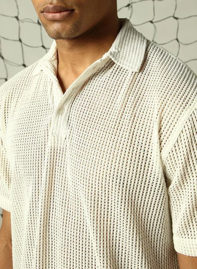 Hubberholme Off-White Shirt for Men, Stylish Essentials