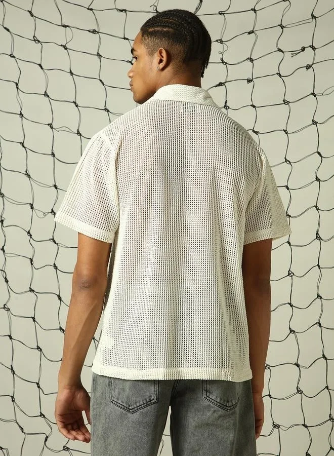 Hubberholme Off white Off-White Shirt for Men, Stylish Essentials for Men | Best Price UAE