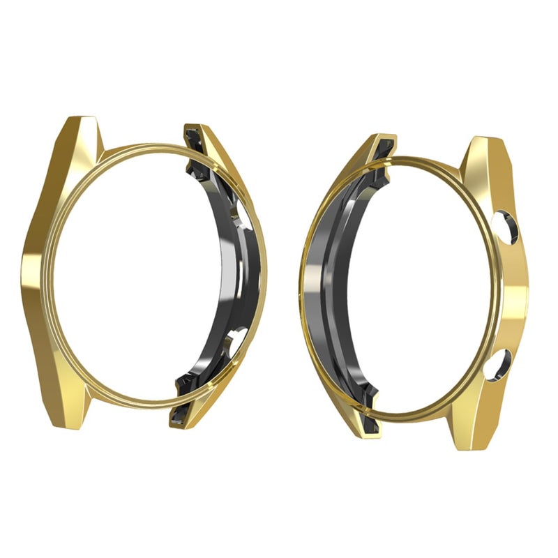 Golden TPU Protective Case Flexible Frame Scratch Proof Cover For 46mm Watch - Image 4