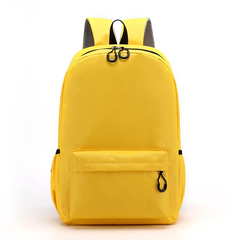 Custom Logo Kids Backpack for Grades 1-6 Yellow 