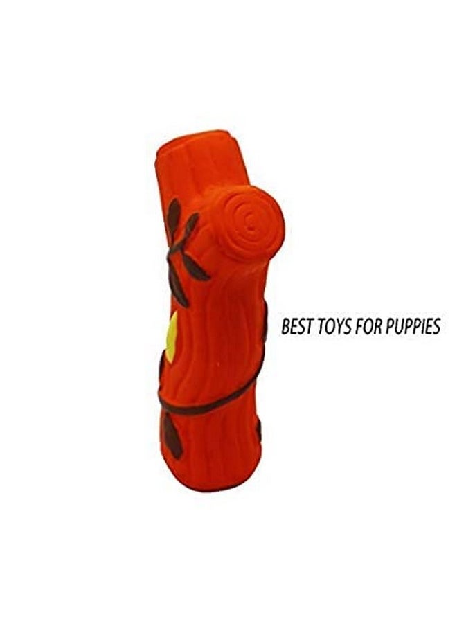 Squeaks Dog Tree Soft Latex Toy Stick Chewable Squeaky Interactive Training Fetch Toy For Dog, Cat & Puppies