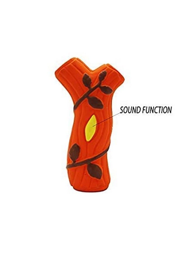 Squeaks Dog Tree Soft Latex Toy Stick Chewable Squeaky Interactive Training Fetch Toy For Dog, Cat & Puppies