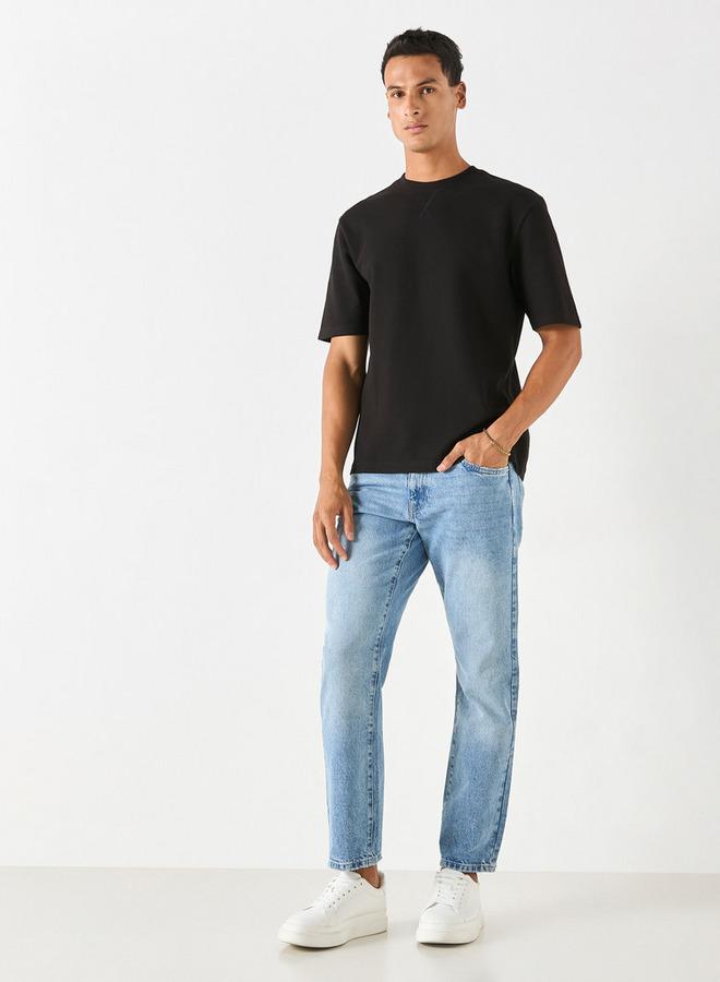 سبلاش فيڤ تيشيرت بياقة دائرية وأكمام قصيرة بنقوش - Image 2