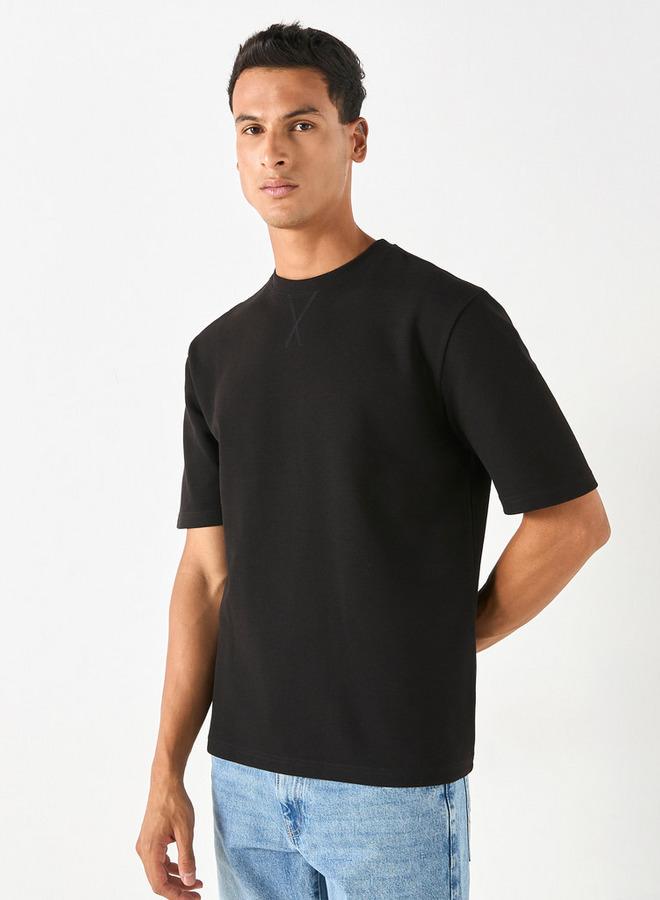 سبلاش فيڤ تيشيرت بياقة دائرية وأكمام قصيرة بنقوش - Image 1