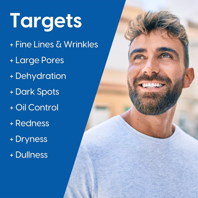 Strive Apex Skin Care Set Advanced Anti Aging Fragrance Free All Skin Types Fights Dark Circles Dull Skin Peptides Retinal Vitamin C Niacinamide Face Wash Scrub Moisturizer Serum - Image 3
