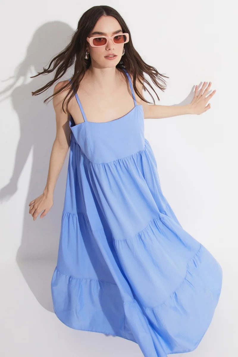 جون Strappy Cotton Dress