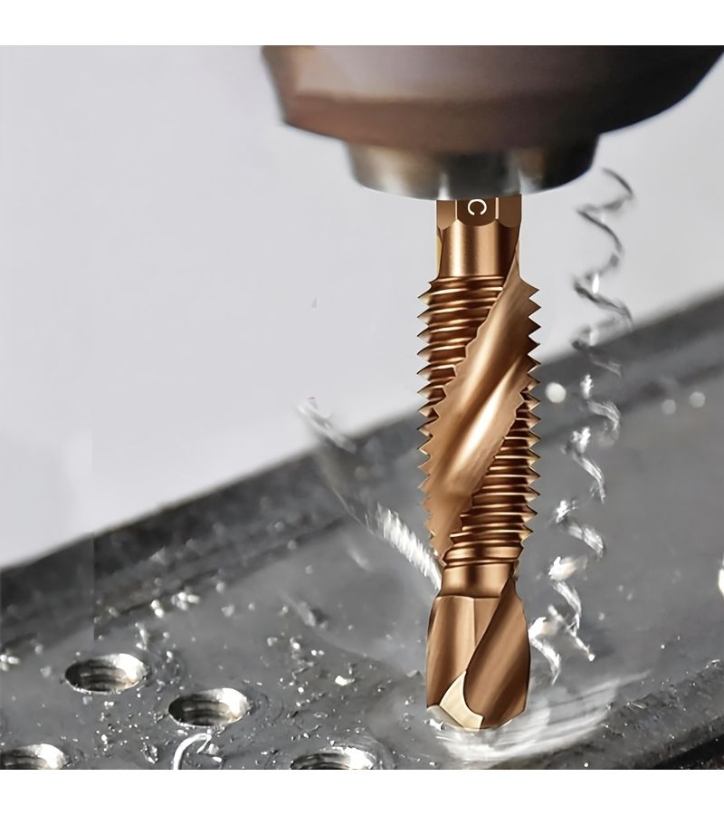 6pcs M3 To M10 Heavy Duty Drill And Tap Set With Countersink Deburring Functions - Image 4