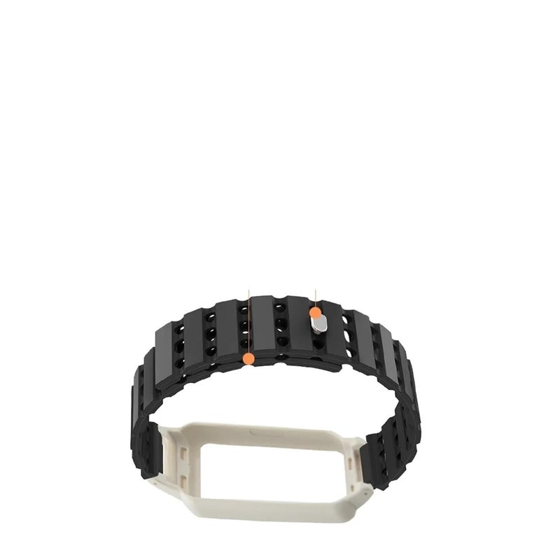سوار ساعة مغناطيسي واحد بفتحة تهوية لساعات Band 6/6Pro/6NFC/6/7 ذات غطاء سيليكون - Image 2