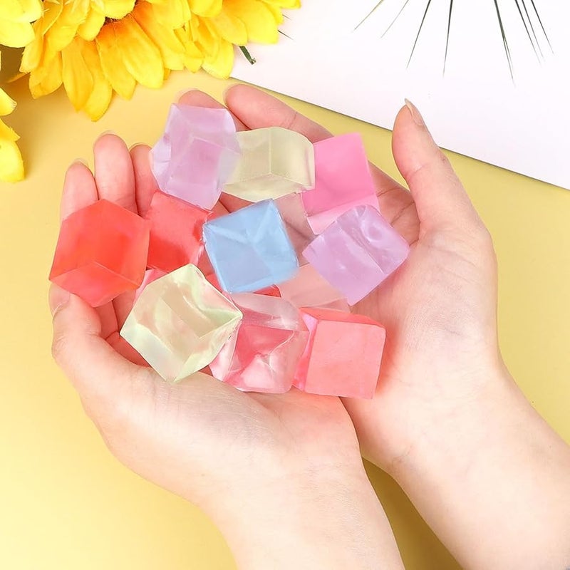 JOFONY 24PCS Squeeze Cubes Ball,Mini Ice Cube Squishy Ice Sensory Toys Anxiety Toys for Boys Girls and Adults with ADHD and Autism - Image 5