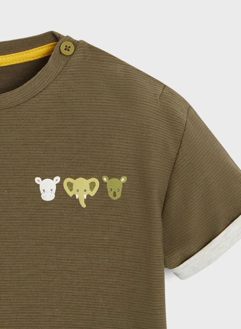 Okaidi Obaibi Infant Savanna Animals T-Shirt