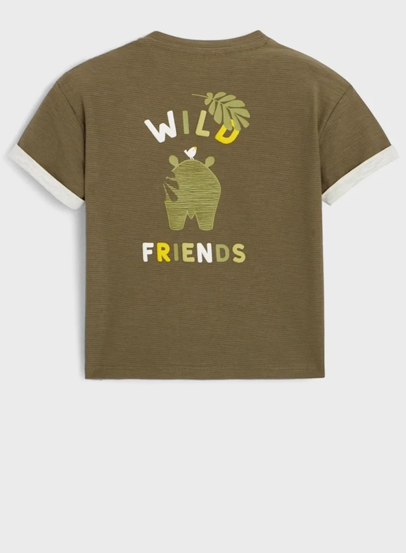 Okaidi Obaibi Infant Savanna Animals T-Shirt