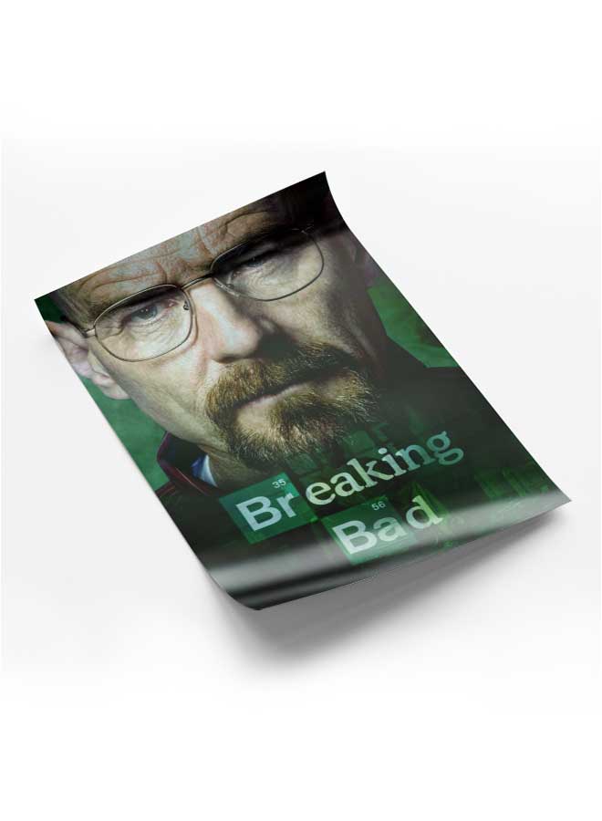 LOWHA Poster Painting Art With Four Separate Pieces Of Double-Sided Stickers Breaking Bad For Home Bedroom Living Room And Office Decor  - Image 1