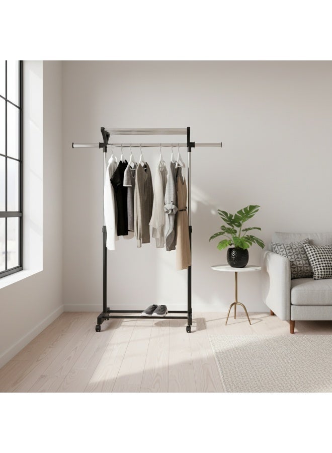 AETHER Black Metal Clothes Hanger Clothes Holder - Image 2