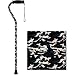 Nova Joy Designer Offset Walking Cane for Seniors Unisex Adjustable Lightweight Aid with Foam Handle Wrist Strap and AntiRattle Lock Essential Mobility Support Camouflage - Image 1
