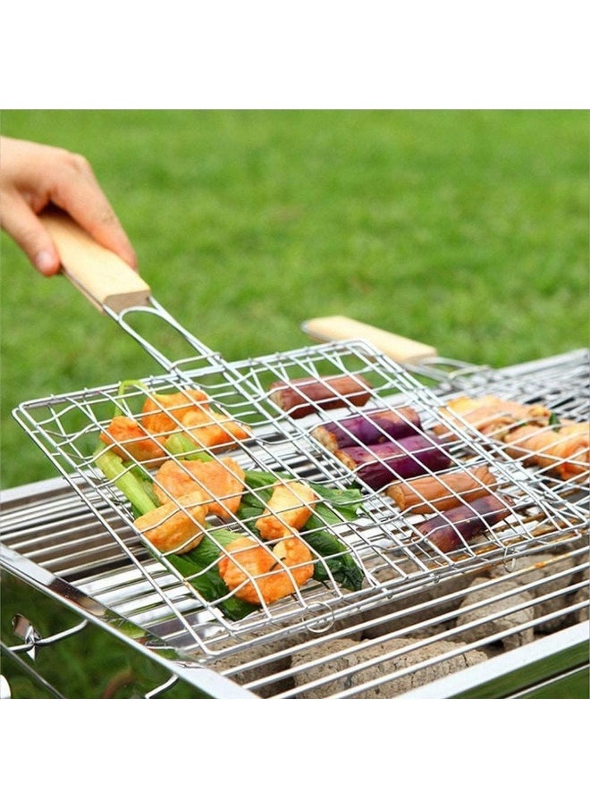 GO2CAMPS GO2CAMPS Barbeque Grill with Net Wooden Handle, 05 Size  - Image 2