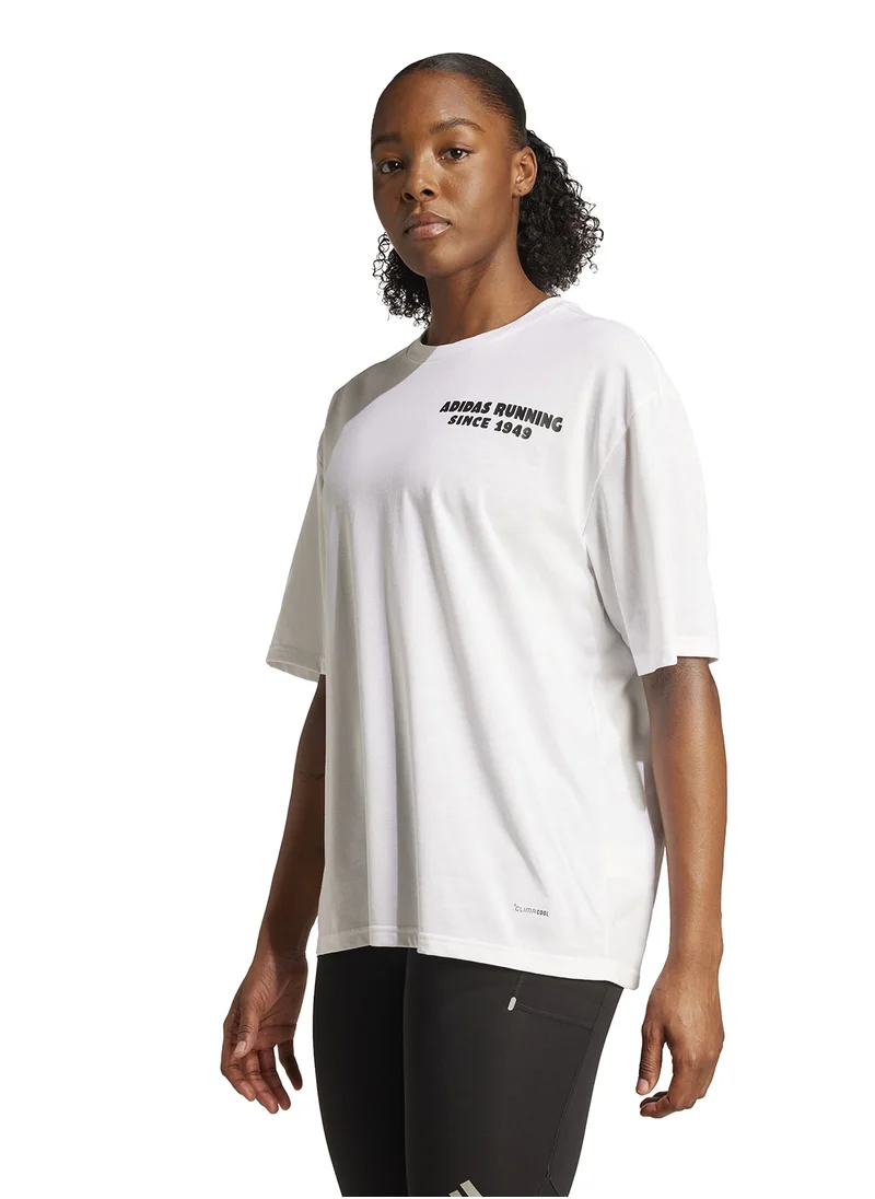 اديداس Running Tacos Later Graphic T-Shirt