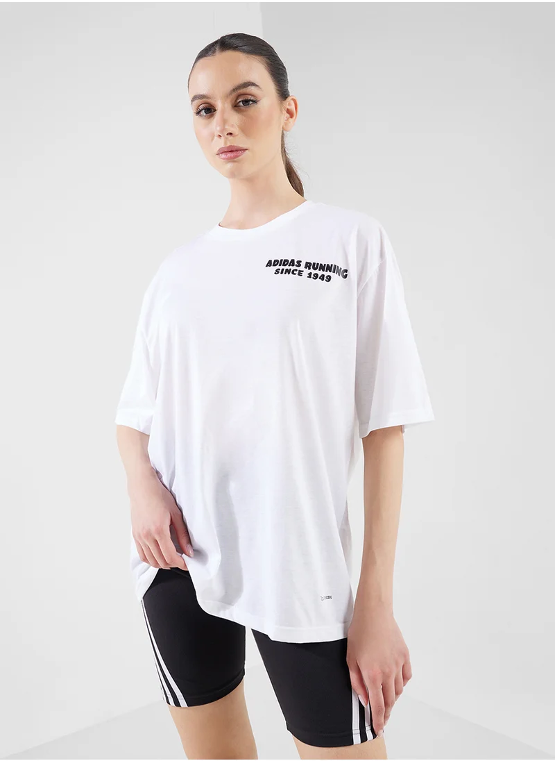 Adidas Running Tacos Later Graphic T-Shirt