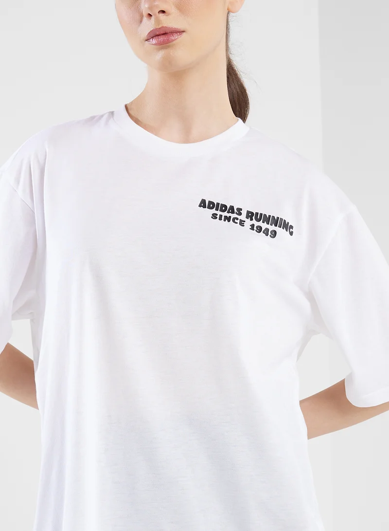 Adidas Running Tacos Later Graphic T-Shirt