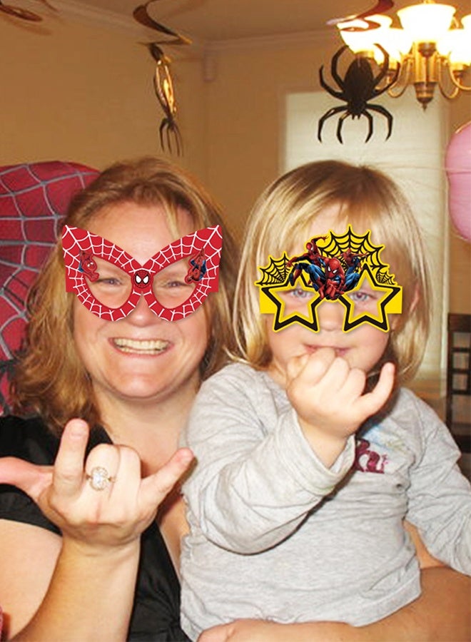 Organizer Spider Themed Party Glasses, Decorative Glasses (Cosplay Style) - Ideal for Spider Themed Kids' Birthday Parties & Party Gifts - Image 5