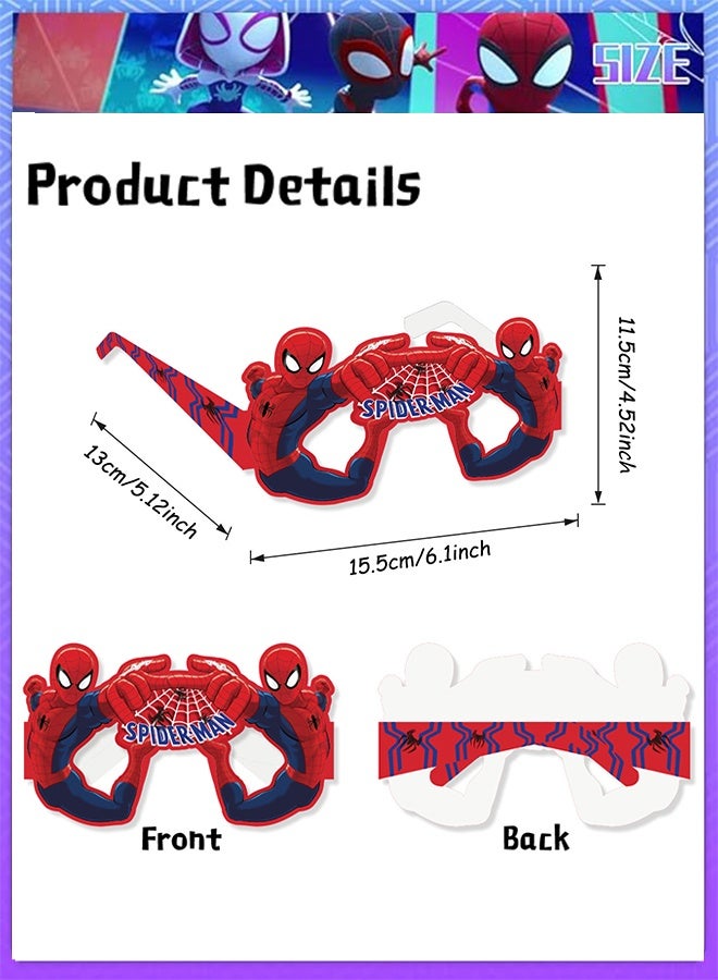 Organizer Spider Themed Party Glasses, Decorative Glasses (Cosplay Style) - Ideal for Spider Themed Kids' Birthday Parties & Party Gifts - Image 3