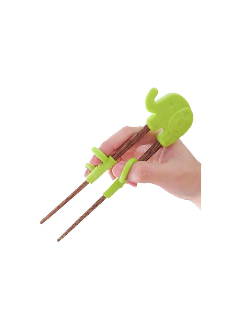 GGOOT 1 Pair Training Chopsticks Animal Training Chopsticks Helper with Transparent Storage Box for Children Beginner Toddlers Right or Left Hand - Image 2