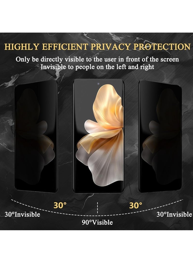 Privacy Screen Protector Compatible with VIVO V30/V30 Pro, 【2 Pack】 Tempered Glass, 9H Hardness Anti-Scratch, Anti-Spy Screen Protector for VIVO V30/V30 Pro - Image 2
