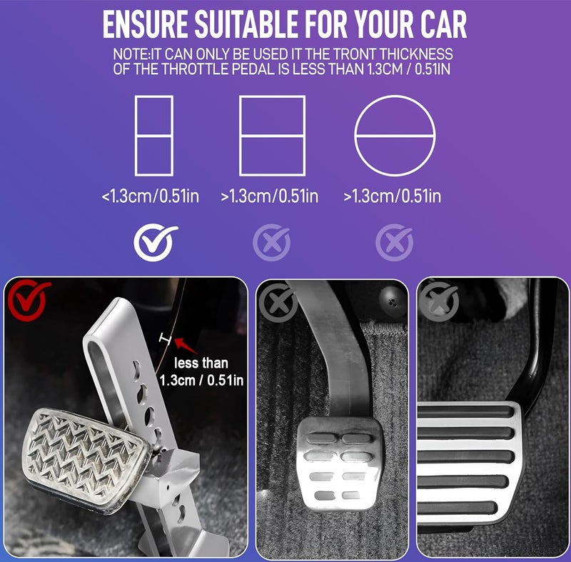 iWagon-8 Hole Brake Clutch Pedal Car Lock Universal Anti-Theft Adjustable Accelerator Throttle Locking Rod - Image 4