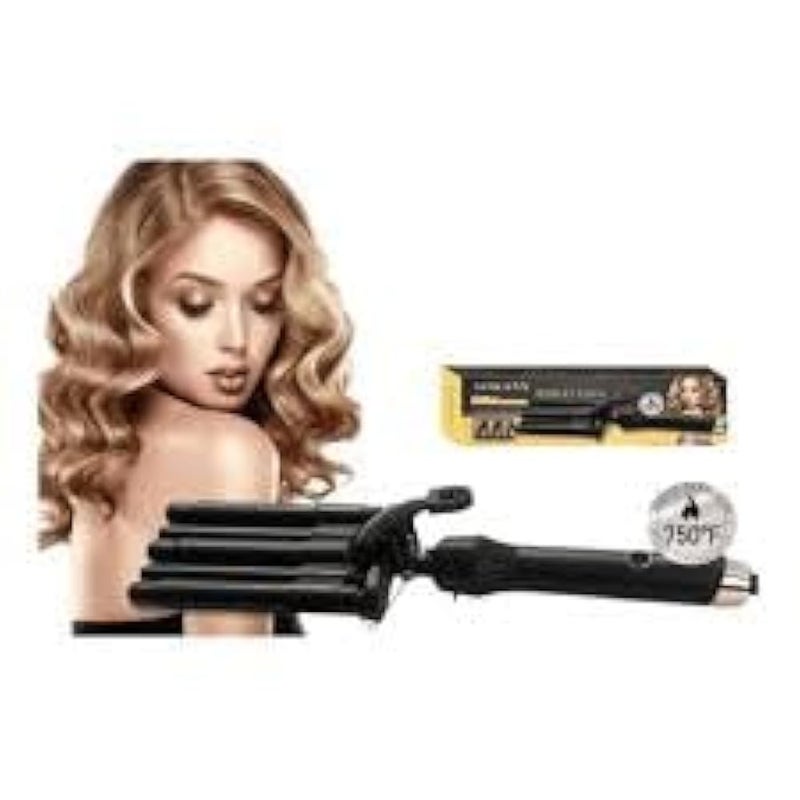 Hair Curler/3 Fingers/360 Degree Rotating Cord/Multifunctional Straightening Curling Iron - Image 2