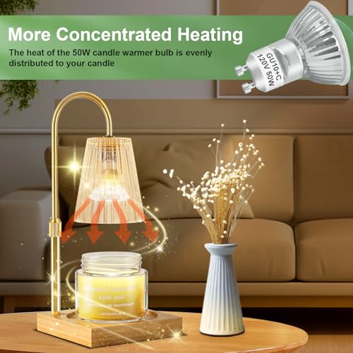 SerBion GU10 120V 50W Halogen Light Bulbs for Track and Range Hood, GU10+C Candle Warmer Lamp with Dimmable, 2700K Warm White, 6000+Hours Long-Lasting Pack of 6 - Image 3