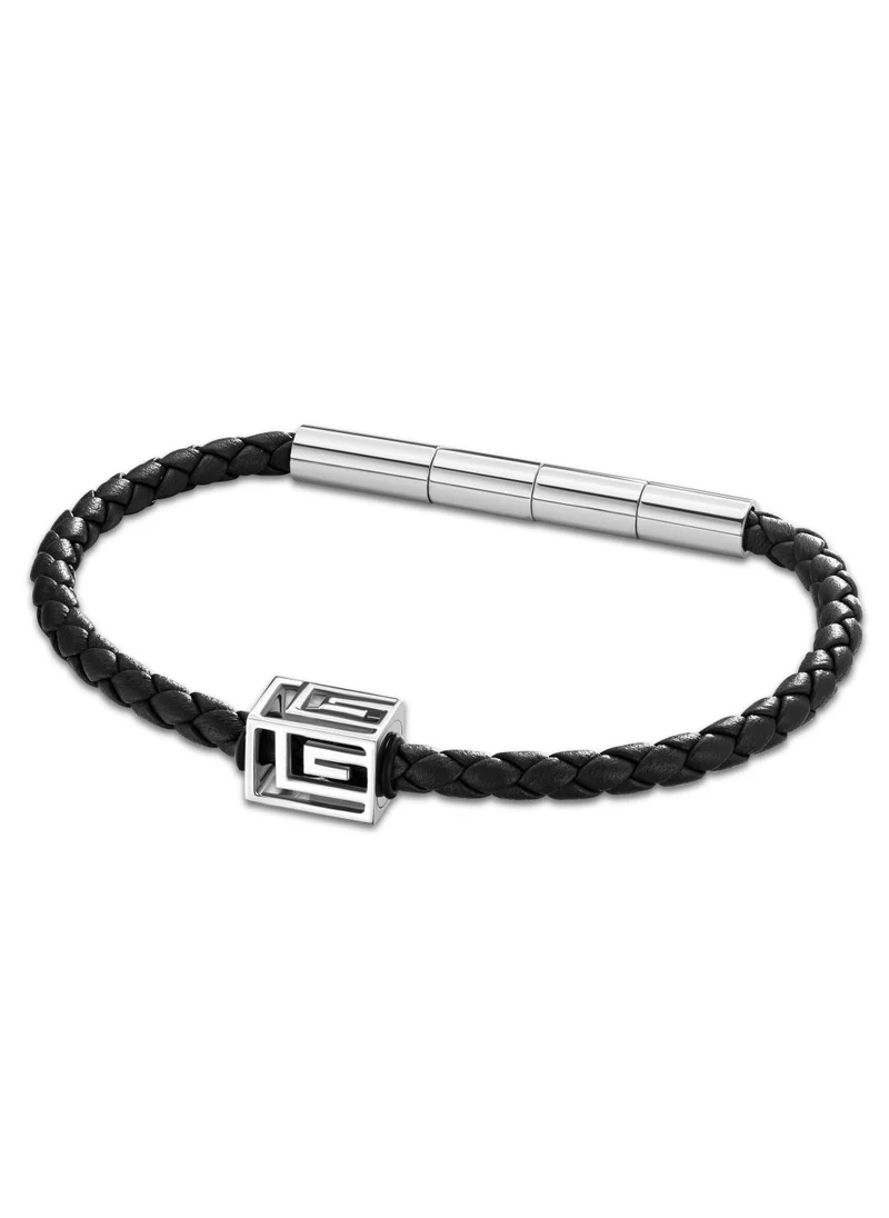 Guy Laroche Thibault Stainless Steel Silver Bracelet For Men