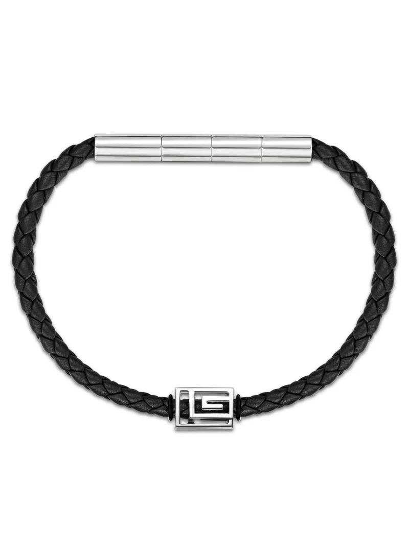 Guy Laroche Thibault Stainless Steel Silver Bracelet For Men